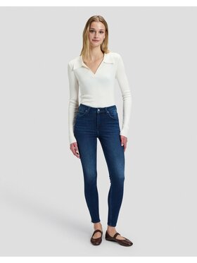 Lee Lee Jeansy SCARLETT HIGH ZIP Niebieski Skinny Fit