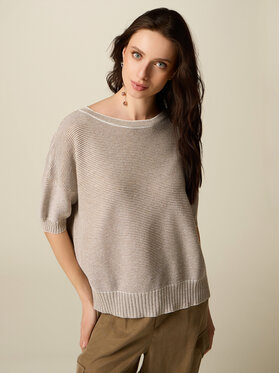 Oltre Oltre Maglione M270E002296N002 Crema Regular Fit