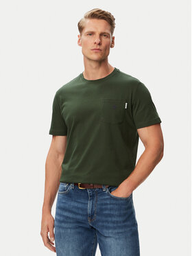 Beverly Hills Polo Club Beverly Hills Polo Club Tricou P-SS26M-TS414000BTGR Verde închis Regular Fit