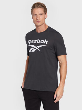 Reebok Reebok Тениска от техническо трико Workout Ready HI3925 Черен Regular Fit