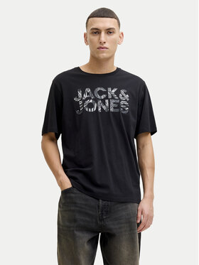 Jack & Jones Jack & Jones T-Shirt Ejeff Logo 12288536 Czarny Regular Fit