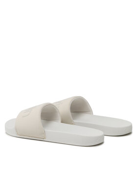 Calvin Klein Natikači Pool Slide Txt HM0HM00962 Écru