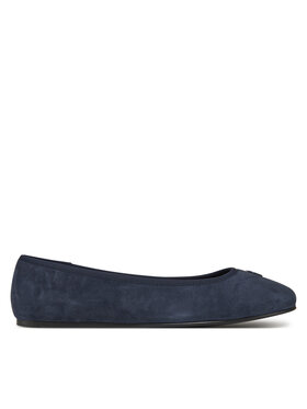 Tommy Hilfiger Tommy Hilfiger Baleríny Th Hardware Suede Ballerina FW0FW08655 Tmavomodrá