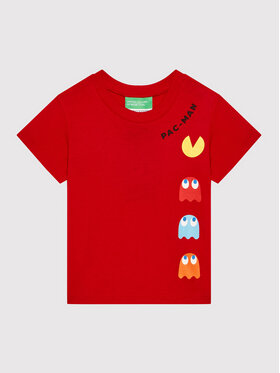 United Colors Of Benetton United Colors Of Benetton T-shirt PAC-MAN 3096G102F Crvena Regular Fit