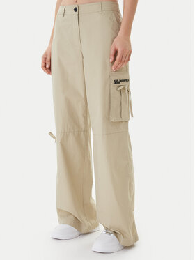 Karl Lagerfeld Jeans Karl Lagerfeld Jeans Szövet nadrág B1W10087 Zöld Regular Fit