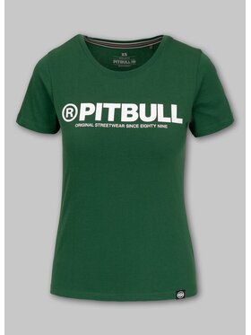 PITBULL PITBULL T-Shirt Koszulka damska PITBULL R L Zielony Regular Fit