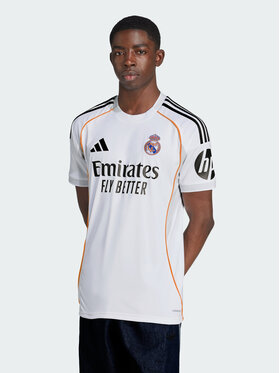 adidas adidas Koszulka techniczna Real Madrid 25/26 Home Jersey Biały Slim Fit