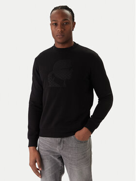 KARL LAGERFELD KARL LAGERFELD Džemperis ar kapuci 705027 561910 Melns Regular Fit