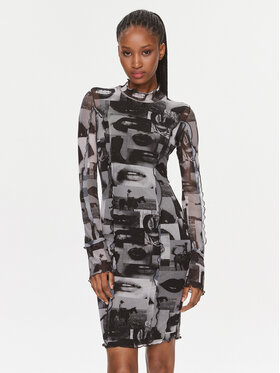 Hugo Hugo Ежедневна рокля Naviola 50505454 Сив Slim Fit