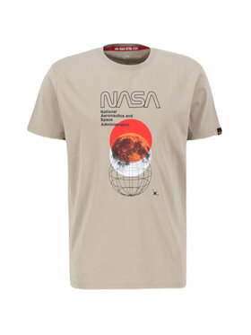Alpha Industries Alpha Industries T-Shirt AI.146510-679-L Beżowy Regular Fit