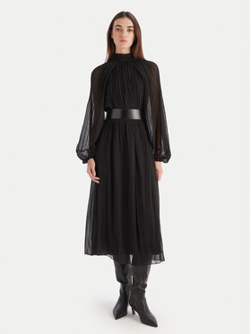 KAOS KAOS Coctailkleid RI1GX006 Schwarz Regular Fit