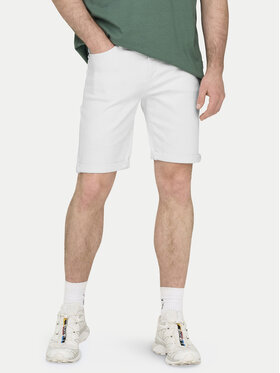 Only & Sons Only & Sons Džínové šortky Ply 22029297 Bílá Regular Fit