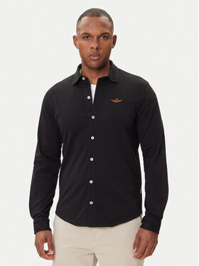 Aeronautica Militare Aeronautica Militare Koszula 252CA1265UP00342 Czarny Regular Fit