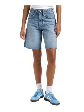 Lee Lee Szorty jeansowe 112363532 Niebieski Regular Fit