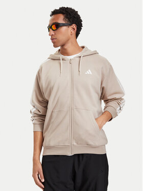 adidas adidas Суитшърт Essentials 3-Stripes French Terry KY4175 Бежов Regular Fit