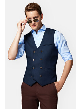Lancerto Lancerto Kamizelka KA131223000005 Granatowy Slim Fit