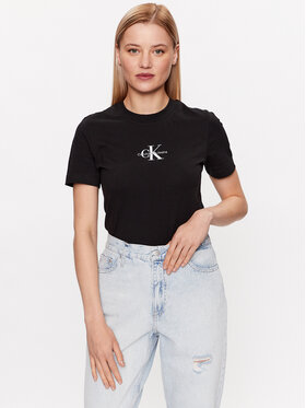 Calvin Klein Jeans Calvin Klein Jeans T-Shirt J20J221426 Μαύρο Regular Fit