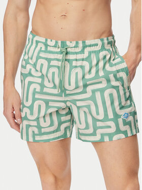 Jack & Jones Jack & Jones Плувни шорти Maui Sand 12291428 Зелен Regular Fit