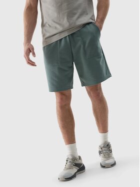 4F 4F Pantaloncini di tessuto 4FWSS24TSHOM330-43S Verde Regular Fit