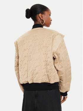 KARL LAGERFELD Bomber Jakna 245W1506 Bež Regular Fit