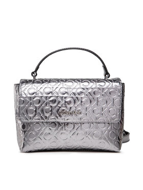 Calvin Klein Calvin Klein Дамска чанта Ck Must Mini Top H Bag Metallic K60K608867 Сребрист