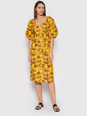 Remain Remain Kasdieninė suknelė Lassy RM852 Geltona Regular Fit