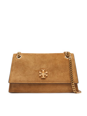 Tory Burch Tory Burch Kabelka Kira Turnlock Suede Mini Bag 178150 Hnědá