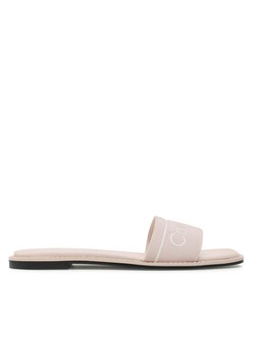 Calvin Klein Natikači Squared Flat Slide He HW0HW00817 Bež