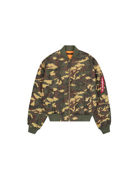 Alpha Industries Alpha Industries Kurtka bomber MA-1 Quilted Camouflage Bomber Jacket Zielony Core Fit