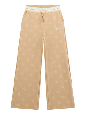 Guess Guess Παντελόνι φόρμας J5BQ17 K1902 Μπεζ Wide Leg