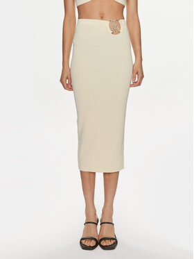 Patrizia Pepe Patrizia Pepe Ceruzaszoknya 2G0974/K021-W362 Ekru Modern Slim Fit