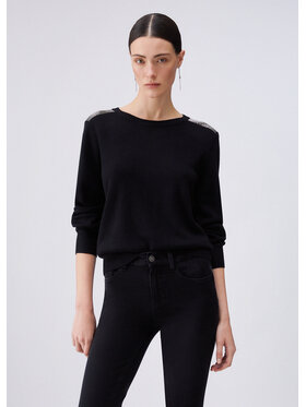 Liu Jo Liu Jo Sweter TA6043MS59L22222 Czarny Regular Fit