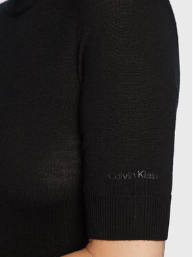 Calvin Klein Džemper Haljina Extra Fine K20K205035 Crna Slim Fit