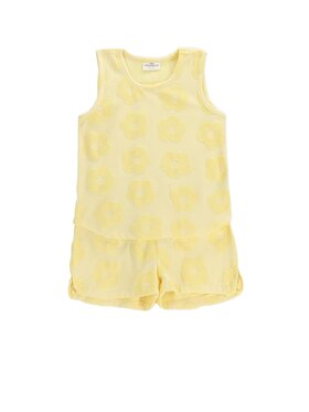 Coccodrillo Coccodrillo Komplet t-shirt i spodenki WC6117302TGK-004 Żółty Regular Fit