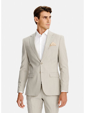 Pako Lorente Pako Lorente Marynarka P26SP-3G-027 Beżowy Slim Fit