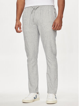INDICODE INDICODE Pantaloni din material Vitaly 60-332 Albastru Regular Fit