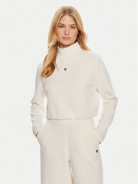 Guess Guess Μπλούζα Olympe V4YQ05 KCAY2 Μπεζ Regular Fit