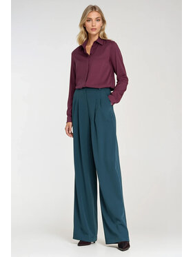 NIFE NIFE Dámské kalhoty SD122 Zelená Wide Leg