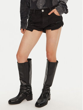 One Teaspoon One Teaspoon Jeansshorts Bandit 22620C Schwarz Relaxed Fit