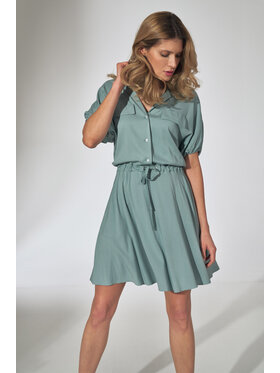 FIGL FIGL Sukienka M739 Zielony Regular Fit