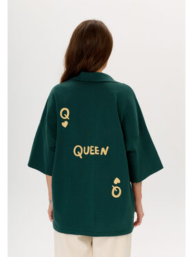 Mirons Mirons Polo Soft Zielony Oversize