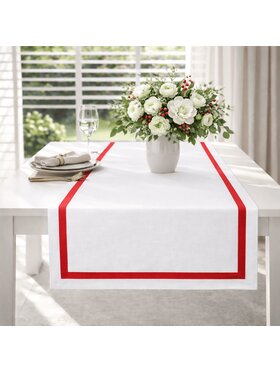 Roseberry Home Roseberry Home Bieżnik Red Stripes Czerwony