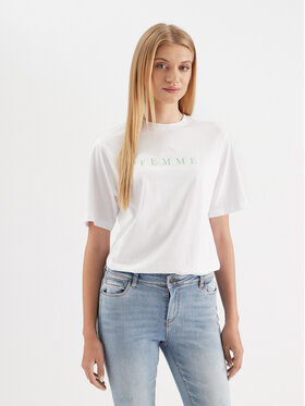 Selected Femme Selected Femme T-shirt 16085609 Bijela Loose Fit