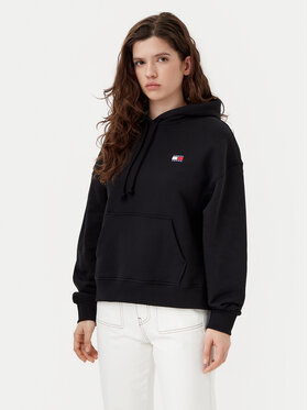 Tommy Jeans Tommy Jeans Sweatshirt Badge DW0DW19414 Schwarz Boxy Fit