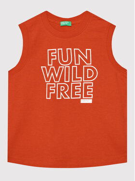 United Colors Of Benetton United Colors Of Benetton Top 3096CH004 Rosso Regular Fit