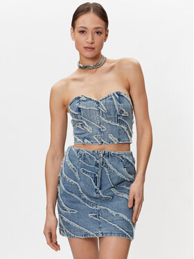 Gestuz Gestuz Marškinėliai Larisa 10906883 Mėlyna Slim Fit