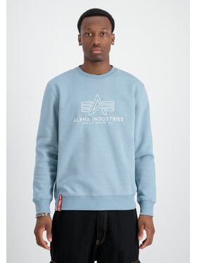 Alpha Industries Alpha Industries Bluza Basic Embroidery Sweatshirt Błękitny Regular Fit