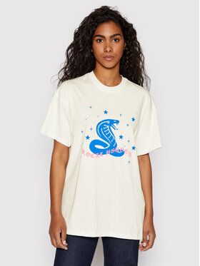 Local Heroes Local Heroes Majica Snake SS22T0026 Bela Oversize