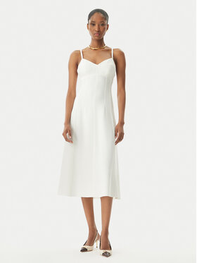 Elisabetta Franchi Elisabetta Franchi Rochie cocktail AB74852E2 360 Alb Regular Fit