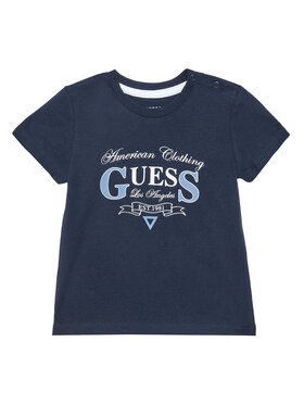 Guess Guess T-Shirt N5YI20 K8HM4 Granatowy Regular Fit